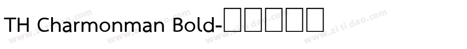 TH Charmonman Bold字体转换